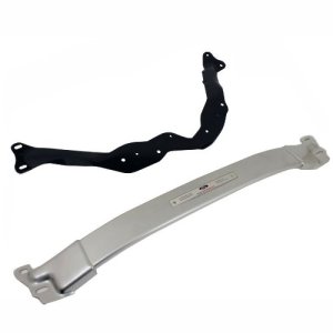 Ford Mustang Strut Tower Brace - Front - Ford Racing - High Strength Aluminum Brace - Black - `15-`18 Ford Mustang Strut Tower Brace - Front - Ford Racing - High Strength Aluminum Brace - Black - `15-`18